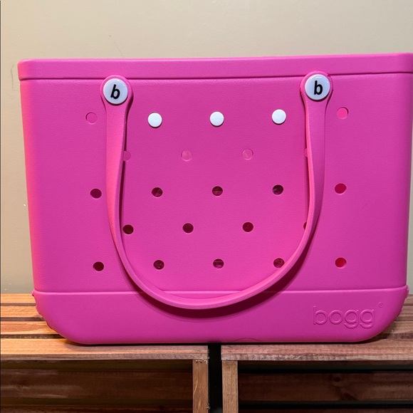 NWT BOGG BAG Pink Large Tote Bag Beach Travel Washable - Picture 2 of 5